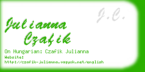 julianna czafik business card